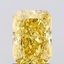 1.35 Ct. Fancy Vivid  Yellow Radiant Lab Grown Diamond