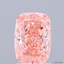 1.31 Ct. Fancy Vivid Pink Cushion Lab Grown Diamond