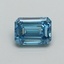 1.15 Ct. Fancy Vivid Blue Emerald Lab Grown Diamond