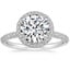 Platinum Valencia Halo Diamond Ring (1/2 ct. tw.), smalltop view