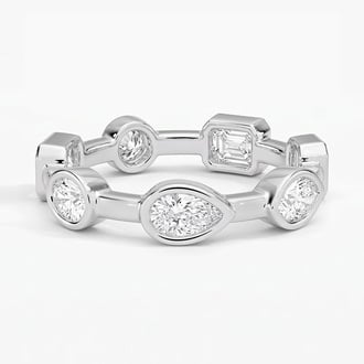 Melange Aimee Eternity Diamond Ring in Platinum