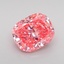 1.10 Ct. Fancy Vivid Pink Cushion Lab Grown Diamond