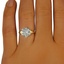 The Ornella Ring, smalltop view on a hand