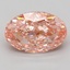 13.06 Ct. Fancy Vivid Pink Oval Lab Grown Diamond