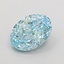 1.04 Ct. Fancy Vivid  Blue Oval Lab Grown Diamond