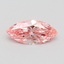 0.51 Ct. Fancy Vivid Pink Marquise Lab Grown Diamond