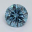 1.07 Ct. Fancy Vivid Malibu Blue Round Lab Grown Diamond