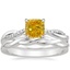 Platinum Petite Twisted Vine Diamond Ring (1/8 ct. tw.) with Twisted Vine Ring