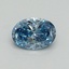 0.72 Ct. Fancy Vivid Blue Oval Lab Grown Diamond
