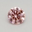 0.32 Ct. Fancy Vivid Pink Round Lab Grown Diamond