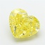 3.47 Ct. Fancy Intense Yellow Heart Lab Grown Diamond