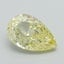 1.21 Ct. Fancy Intense Yellow Pear Lab Grown Diamond