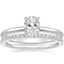 18K White Gold Petite Elodie Ring with Luxe Ballad Diamond Ring