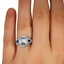 The Vesna Ring, smallzoomed in top view on a hand