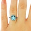 The Adriatica Ring, smalltop view on a hand