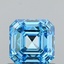 1.09 Ct. Fancy Vivid Blue Asscher Lab Grown Diamond