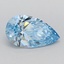 0.96 Ct. Fancy Vivid Blue Pear Lab Grown Diamond