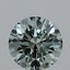 1.05 Ct. Fancy Vivid Bluish Green Round Lab Grown Diamond