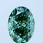 2.02 Ct. Fancy Vivid Green Oval Lab Grown Diamond