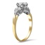 The Sandringham Ring, smalltop view on a hand