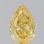 1.60 Ct. Fancy Vivid Yellow Pear Lab Grown Diamond
