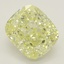 4.16 Ct. Fancy Light Yellow Cushion Diamond