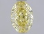 1.04 Ct. Fancy Intense  Yellow Oval Lab Grown Diamond