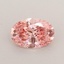 0.54 Ct. Fancy Vivid  Pink Oval Lab Grown Diamond