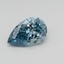 0.77 Ct. Fancy Vivid Blue Pear Lab Grown Diamond