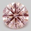 4.06 Ct. Fancy Intense Pink Round Lab Grown Diamond