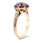 The Brittany Ring, smalltop view on a hand