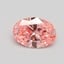 1.01 Ct. Fancy Vivid Pink Oval Lab Grown Diamond