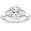 Platinum Faye Baguette Diamond Ring (1/2 ct. tw.), smalltop view