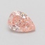 0.54 Ct. Fancy Vivid Pink Pear Lab Grown Diamond