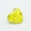 0.56 Ct. Fancy Vivid Yellow Heart Lab Grown Diamond