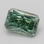 1.10 Ct. Fancy Vivid Green Radiant Lab Grown Diamond