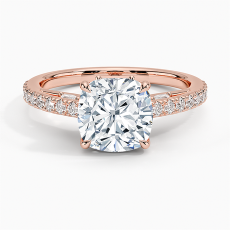14K Rose Gold Secret Garden Adorned Gallery Diamond Ring (1/2 ct. tw.)