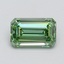 1.00 Ct. Fancy Vivid Green Emerald Lab Grown Diamond