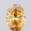 1.37 Ct. Fancy Vivid Yellow Oval Lab Grown Diamond