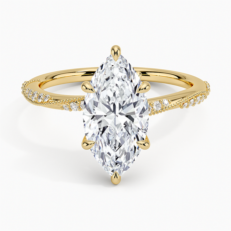 Milgrain Engagement Ring