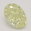 1.15 Ct. Fancy Light Yellow Oval Diamond