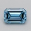 1.08 Ct. Fancy Vivid  Blue Emerald Lab Grown Diamond
