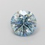 1.09 Ct. Fancy Intense  Blue Round Lab Grown Diamond