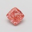 0.55 Ct. Fancy Vivid Pink Cushion Lab Grown Diamond