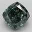 3.76 Ct. Fancy Deep Green Cushion Lab Grown Diamond