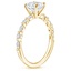 18K Yellow Gold Delicate Versailles Diamond Ring, smallside view