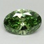 1.98 Ct. Fancy Vivid Green Oval Lab Grown Diamond