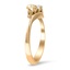 The Delcina Ring, smalltop view on a hand