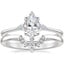 18K White Gold Luminesce Diamond Ring with Lunette Diamond Ring