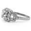 The Adrienne Ring, smalltop view on a hand